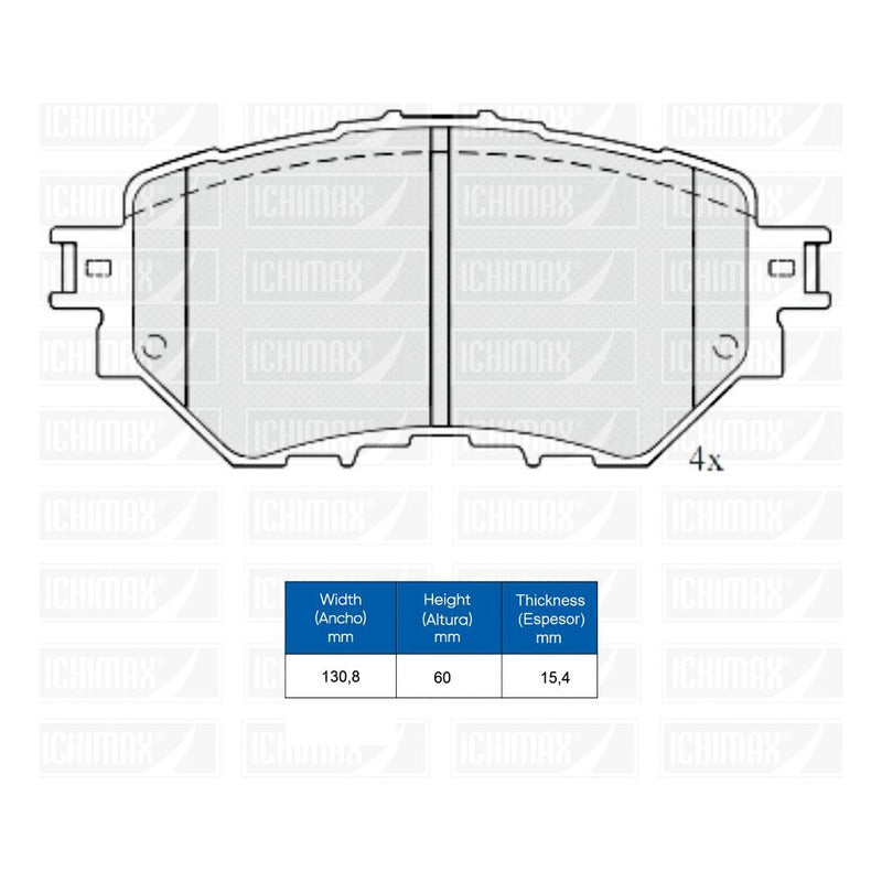 Pastillas Freno Delanteras Para Mazda 3 Skyactiv