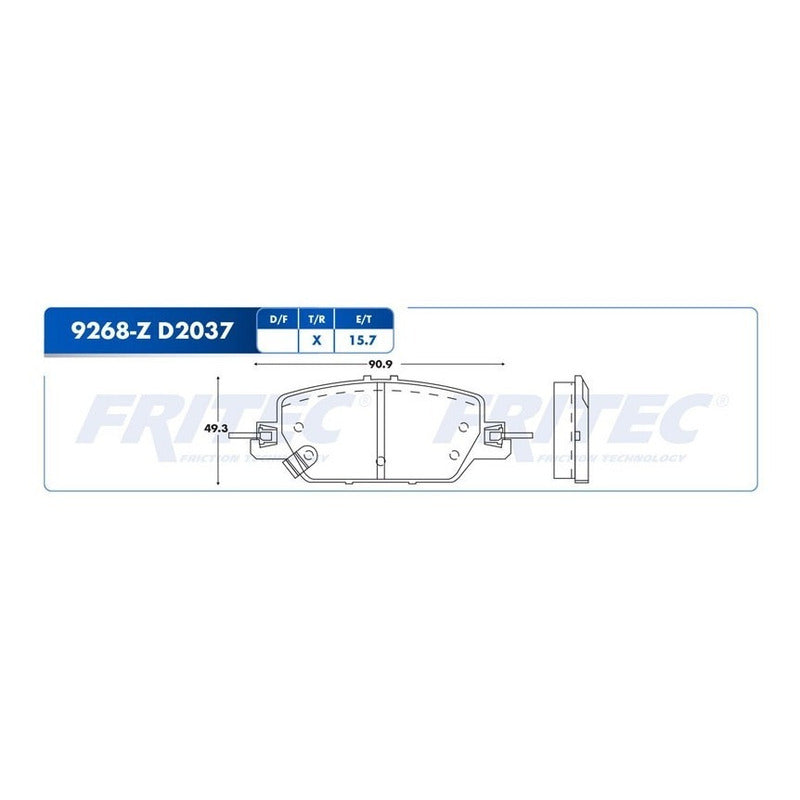 Pastillas Freno Traseras Para Honda Crv (17+...) 1.5 Turbo