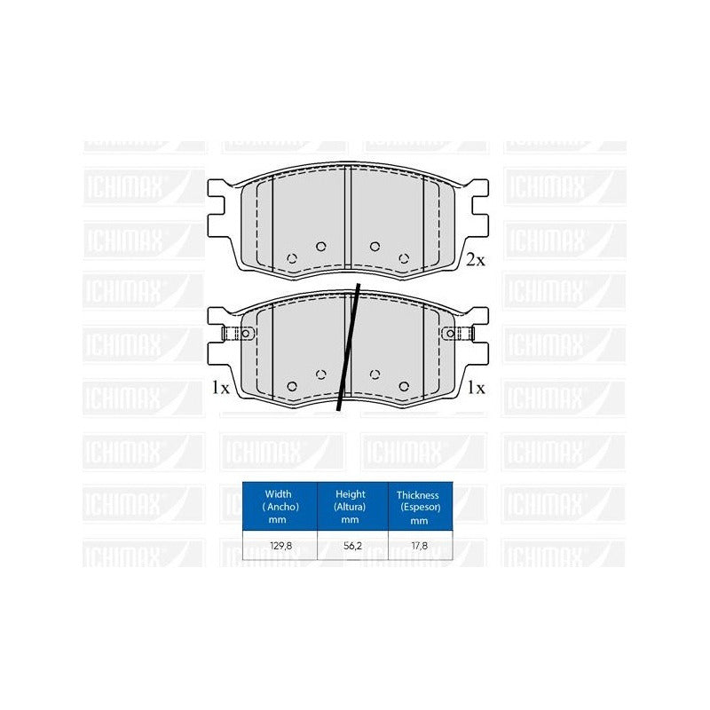 Pastillas Freno Para Kia Rio New/ Xcite/ Hyundai Vision