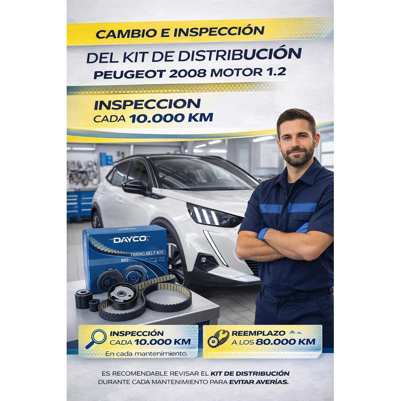Kit Correa Distribución Peugeot 2008 1.2 Dayco Original