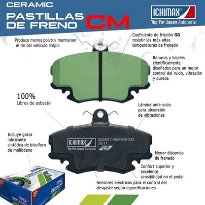 Pastillas Freno Delanteras Para Renault Fluence 1.6/ 2.0