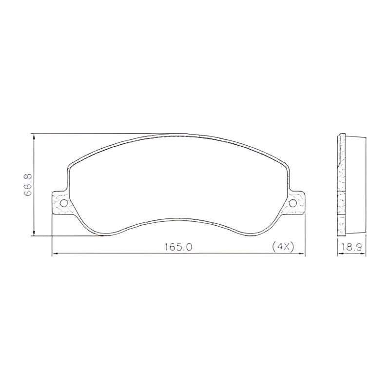 Pastillas Freno Delanteras Para Volkswagen Amarok 2010-2017