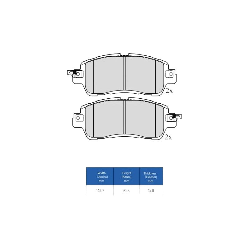 Pastillas Freno Delanteras Para Mazda 2 Skyactiv (16)
