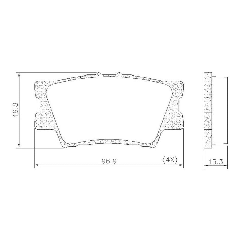 Pastillas Freno Traseras Para Toyota Rav 4 / Corolla Cross