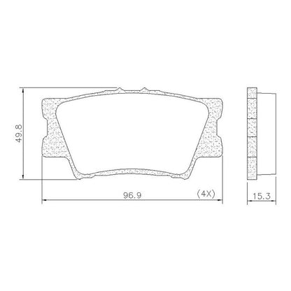 Pastillas Freno Traseras Para Toyota Rav 4 / Corolla Cross