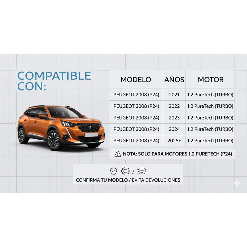 Kit Filtros Y Aceite Wolf Peugeot 2008 1.2 2022 2023 2024