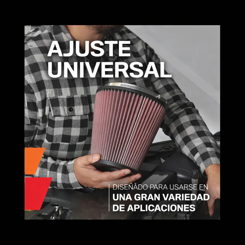 Filtro K&n Tipo Hongo Universal Cromado Original Alto Flujo