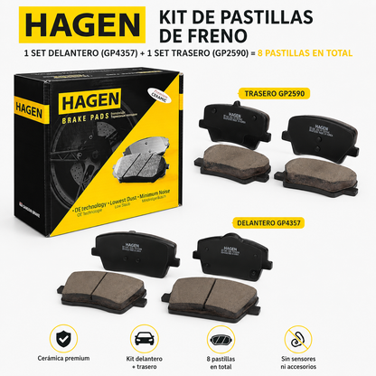 Kit Pastillas Freno Volvo Xc40 2019-2022