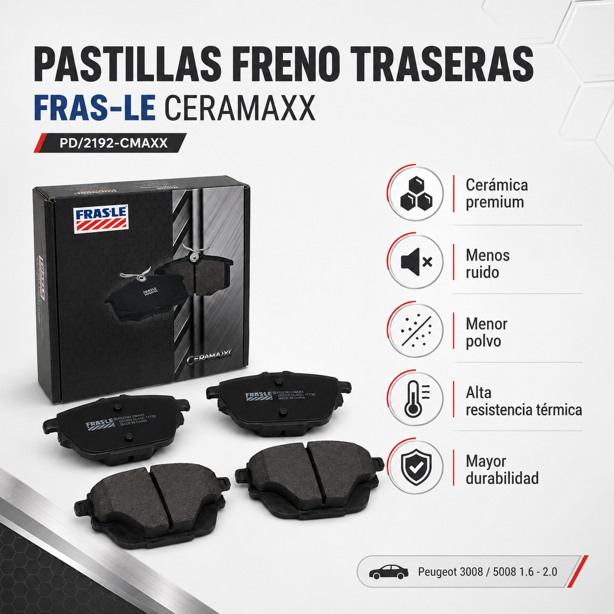 Pastillas Freno Traseras Peugeot 3008/5008