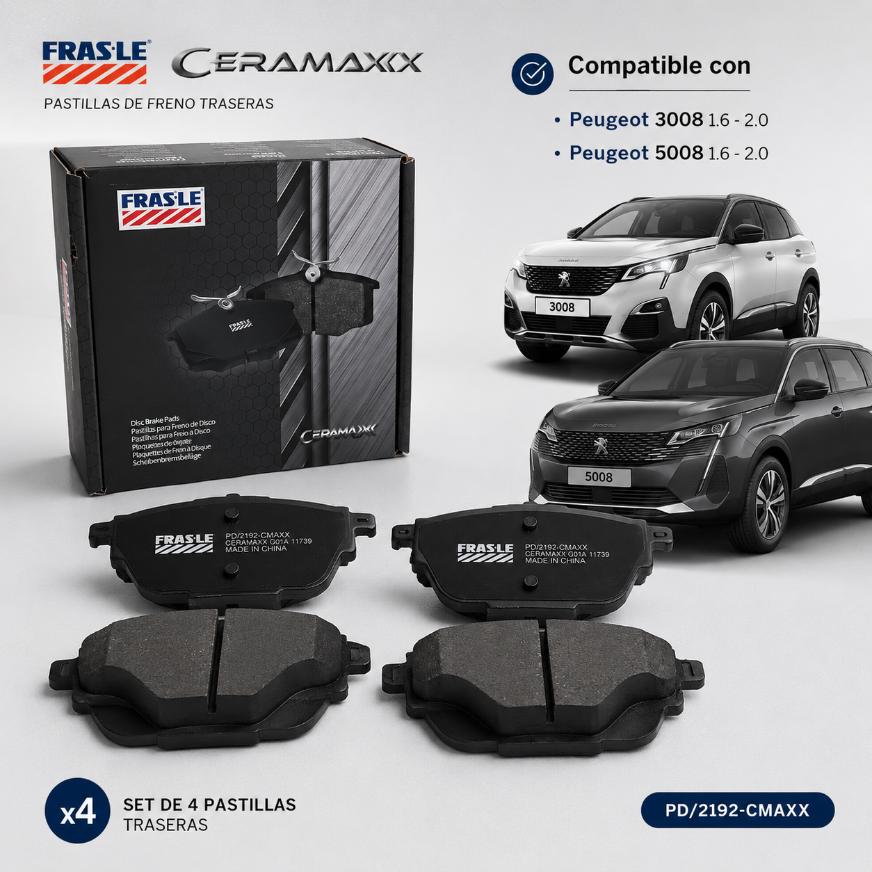 Pastillas Freno Traseras Peugeot 3008/5008