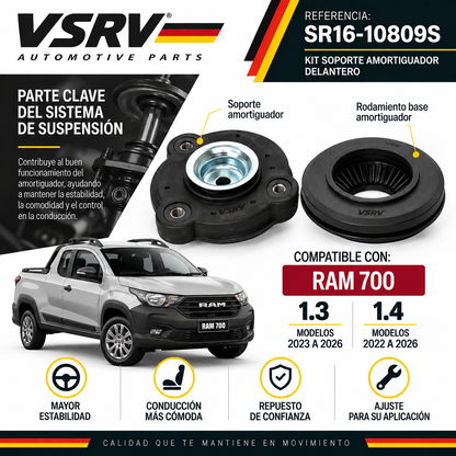 Kit Soporte Amortiguador Ram 700 1.3 1.4