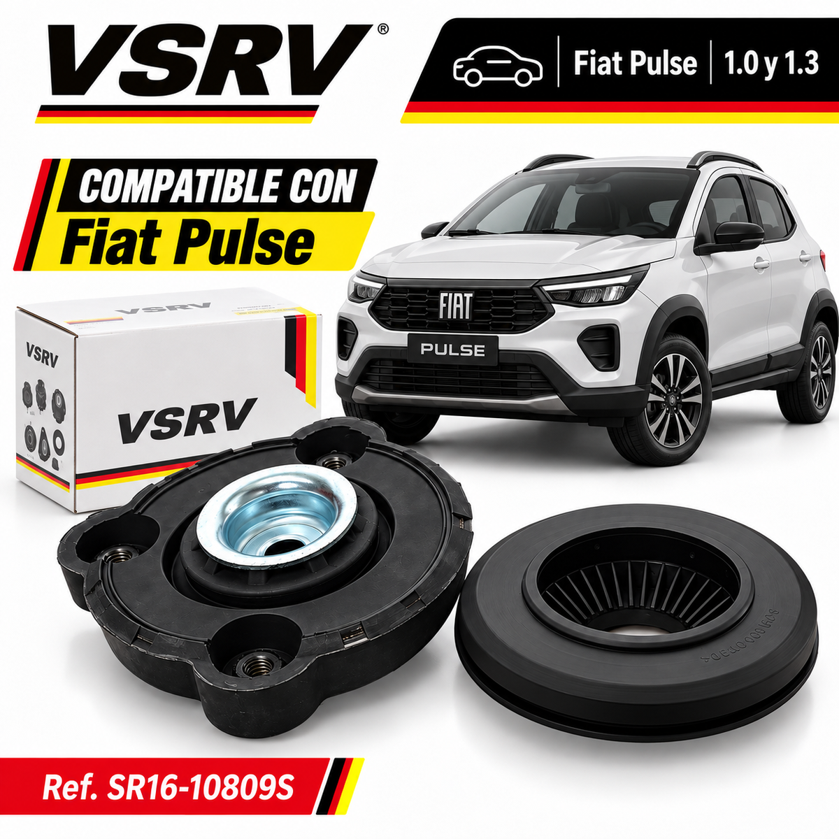 Kit Soporte Amortiguador Delantero Para Fiat Pulse 1.0 1.3