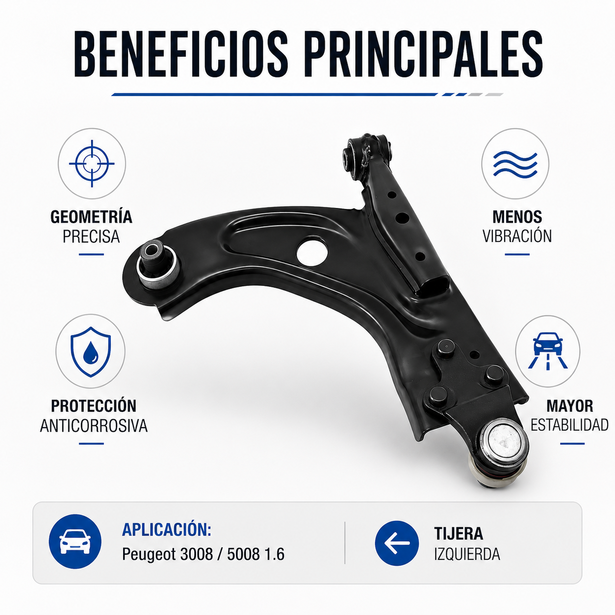 Tijera Delantera Izquierda Peugeot 3008 5008 1.6 2.0
