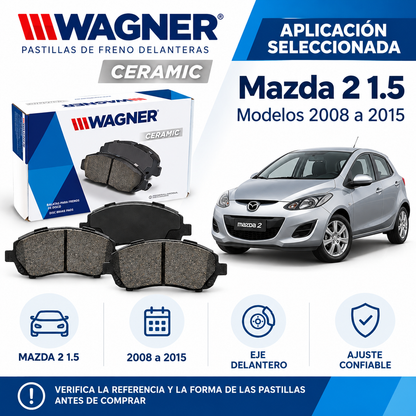 Pastillas Freno Delanteras Para Mazda 2